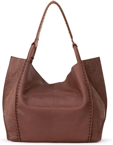 Vista 4 de The Sak Los Feliz Large Tote Bag in Leather Roomy Unlined Purse with Single Shoulder Strap