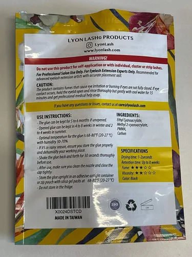 Vista 8 de Pegamento de extensión de pestañas extra potente de 0.3 fl oz – Lyon lash Performance Glue 1-2 segundos de tiempo de secado 6-8 semanas