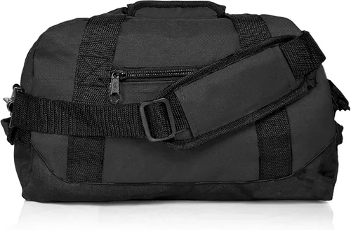 Vista 2 de Bolsa tipo marinero Dalix. Bolsa tipo saco marinero pequeño en dos tonos para gimnasio, 14 pulgadas
