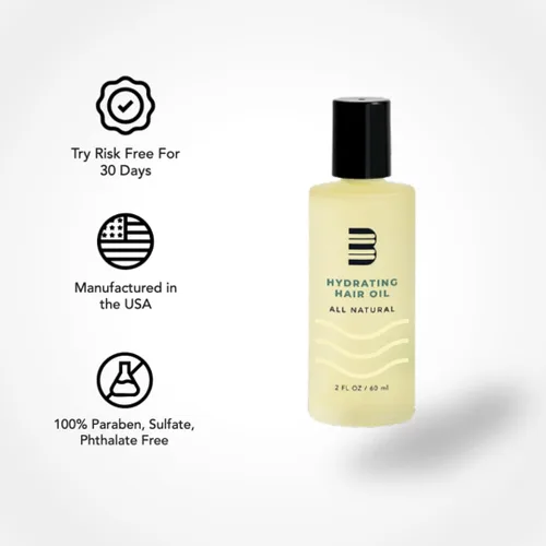 Vista 8 de BLUMAAN Aceite hidratante para el cabello, diseñado para cabello seco, encrespado, liso o rizado, aceite para fortalecer el cabello 100% natural