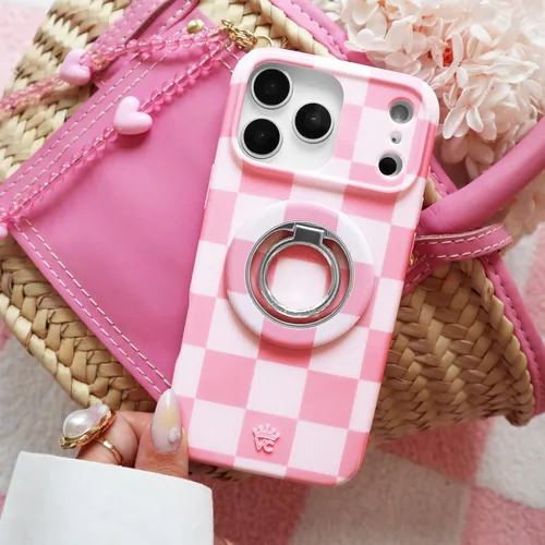 Vista 1286 de VELVET CAVIAR Funda para iPhone 15, compatible con MagSafe, probada contra caídas de 10 pies, fundas protectoras de diseño, leopardo color rosa
