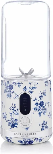 Vista 10 de Laura Ashley Portable Blender for Smoothies by VQ - Compact, Powerful & Easy to use USB Rechargeable Mini Blender for Shakes a