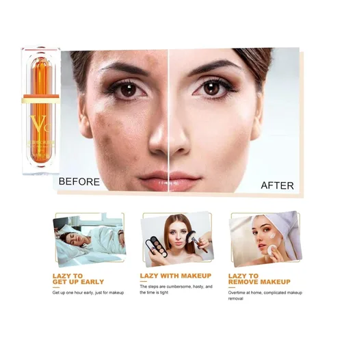 Vista 5 de Crema de cinco tonos de vitamina C, crema BB de vitamina C de cinco veces, crema de cinco vitaminas C, hidratante natural de vitamina C