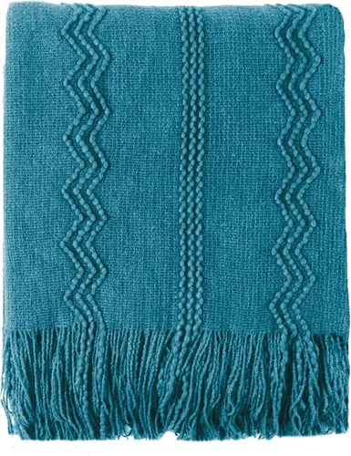 Vista 43 de BATTILO HOME Manta roja decorativa de Navidad para sofá, mantas boho para el pie de la cama, mantas decorativas rojas para sofá y sala de estar, 50