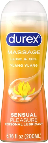 Vista 11 de Durex Massage & Play gel de masaje y lubricante íntimo 2 en 1, botella de 6.76 onzas, 234087637, Aloe Vera, 1, 1