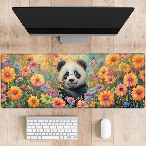 Vista 10 de Alfombrilla de mouse para juegos con patrón de tiro con arco, alfombrilla de escritorio grande de color Archer para computadora, teclado extendido