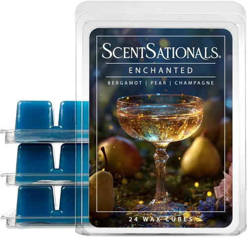 Vista 8 de Scentsationals Cera derretida, cubos de cera fuerte aroma, Dream Cloud, cera perfumada de larga duración para calentar, 10 onzas (24 cubos)