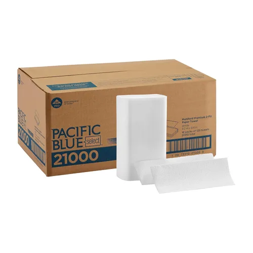 Georgia-Pacific Pacific Blue Select - Toallas de papel de 2 capas de GP PRO (Georgia-Pacific), color blanco, 21 000, 125 toallas de papel por