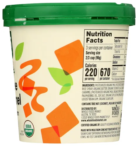 Vista 6 de 365 by Whole Foods Market, Helado de remolino de caramelo orgánico de caramelo, 1 pinta