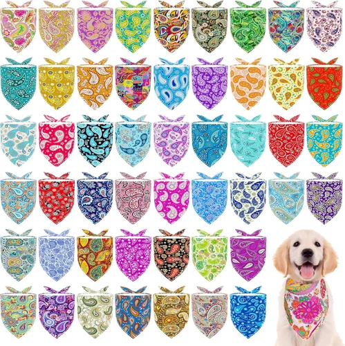 Vista 41 de 50 pañuelos para perro para el día del padre, extra grandes, extra grandes, XL, XXL, triangular, bufandas para la cabeza, orillo, costura de borde