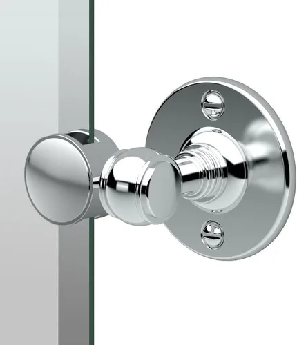 Vista 2 de Gatco 4419SM Cafe - Espejo rectangular de pared pequeño, 24 pulgadas de alto x 23.5 pulgadas de ancho, cromado