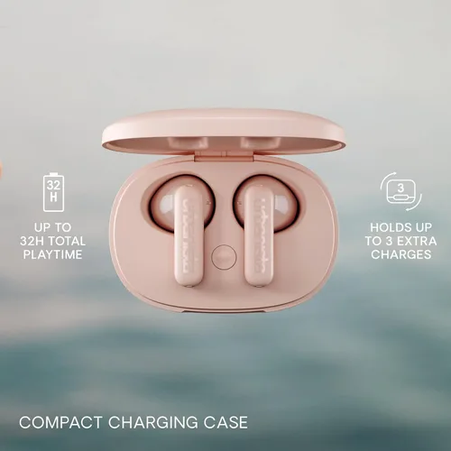 Vista 6 de Urbanista Auriculares inalámbricos verdaderos, auriculares Bluetooth 5.2 con controles táctiles y micrófono de cancelación de ruido, tiempo total