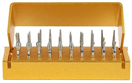 Vista 2 de Juego de fresas de diamante de alta velocidad con estante de aleación de aluminio