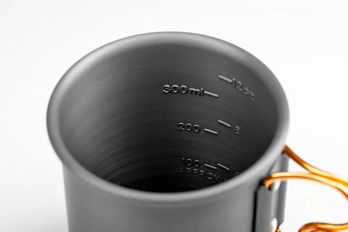 Vista 6 de GSI Outdoors Vaso de aluminio anodizado duro para botella de halulitis I Taza ligera y recipiente de alimentos con asas plegables para acampar