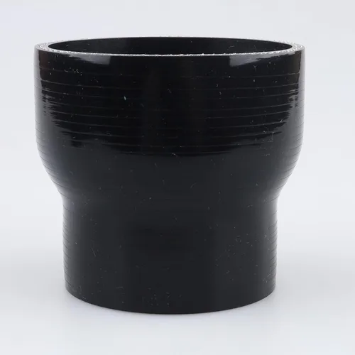 Vista 87 de AC PERFORMANCE ID de 1" a 1/2" (25mm a 13mm) Manguera de silicona recta reductora de 3 capas reforzada negra, 3" de longitud