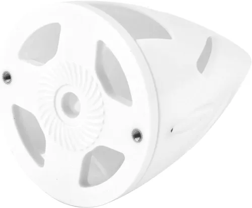 Vista 2 de Cubierta de hélice de cono hueco de plástico blanco con punta giratoria de 2.25 pulgadas 2 aperturas para modelo de avión RC (azul)