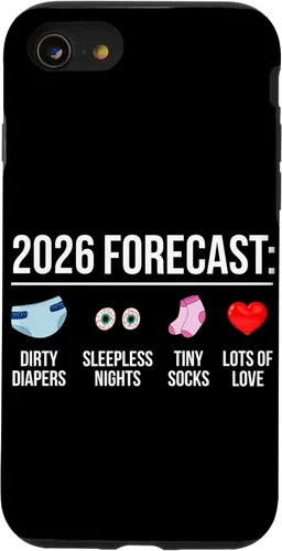 Vista 18 de Funny Future Parents New Mom Dad to Be 2026 Expecting Couple Case for iPhone 16
