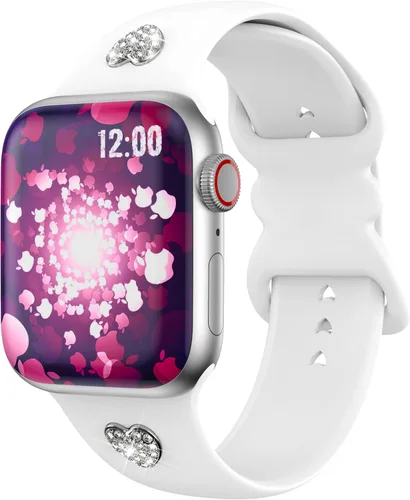 Vista 16 de T-ENGINE Correa compatible con Apple Watch Series 9, 8, 7, 1.61 pulgadas, Series 6, 5, 4, SE de 1.575 pulgadas, Serie 3 de 1.496 pulgadas para mujer