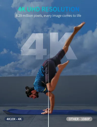 Vista 2 de FEELWORLD Cámara 4K PTZ AI Auto-Tracking, zoom óptico 10X USB3.0 LAN HDMI Cámara de transmisión en vivo para Iglesia Videoconferencia Trabajos