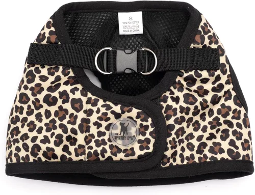 Vista 12 de THE WORTHY DOG Easy Step-in Mesh Harness for Small Dogs, Red Be Mine - Rojo