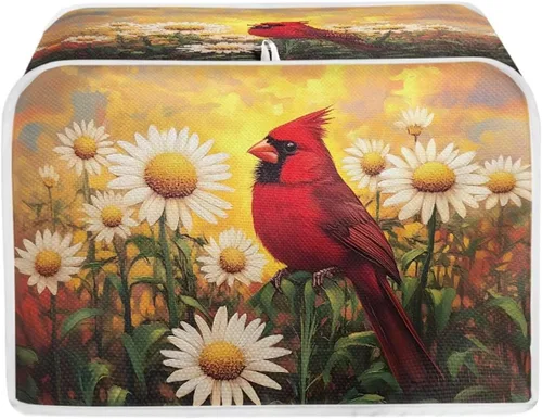 Vista 37 de Talayituse Alpaca Daisy Print 2 Slice Tostadora Cubiertas Protección contra el Polvo Cubiertas para Máquina de Pan Tostadora Horno Cubierta de Tela