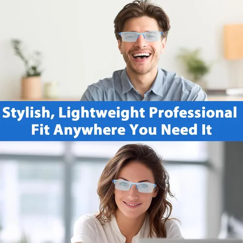 Vista 2 de 2 lentes de enfoque automático autoajustables, gafas de presbicia con zoom automático antiluz azul, lentes de lectura inteligentes inteligentes