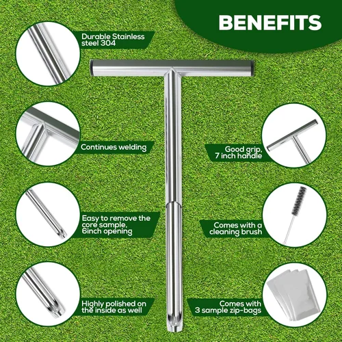 Vista 2 de SturdyShape Kit de muestreador de sonda de suelo (12 pulgadas)