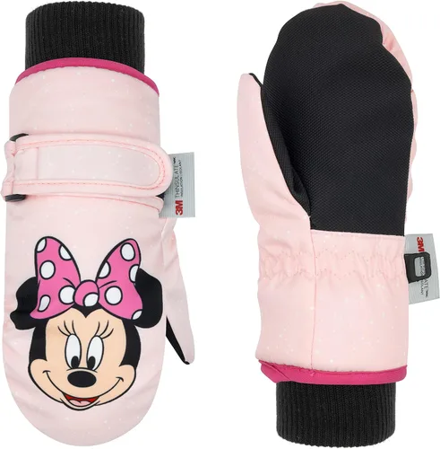 Disney Guantes de Mickey Mouse para niños de 2 a 4 años, guantes impermeables para niños pequeños, guantes de nieve de Mickey para niños, guantes