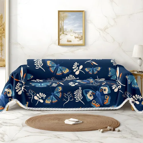 Vista 13 de Funda de sofá con estampado floral, fundas de sofá para sillón, funda resistente a las manchas, protector universal de muebles