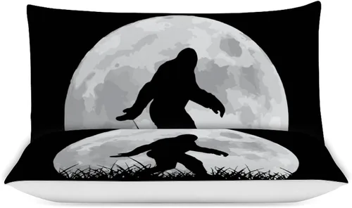 Vista 3 de Funny Bigfoot Sasquatch - Juego de ropa de cama de 3 piezas con funda de edredón y 2 fundas de almohada de 79 x 90 pulgadas