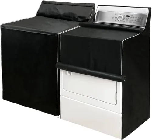 MRPAPA Paquete de 2 Fundas para Lavadora y Secadora, Fundas para Lavadora Impermeables y a Prueba de Polvo, Diseño con Cremallera, Fundas para