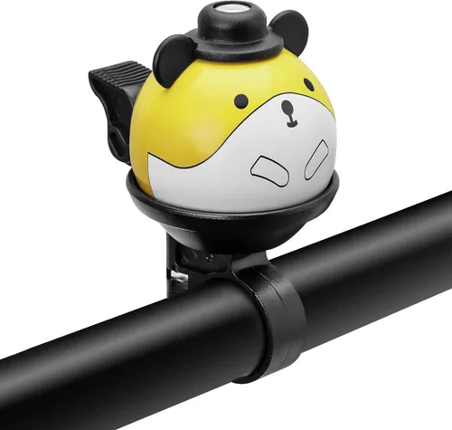 Vista 11 de ROCKBROS Campana de bicicleta para niños, campanas de bicicleta, campanas de ciclismo, lindo anillo de bola, accesorios de bicicleta para niñas