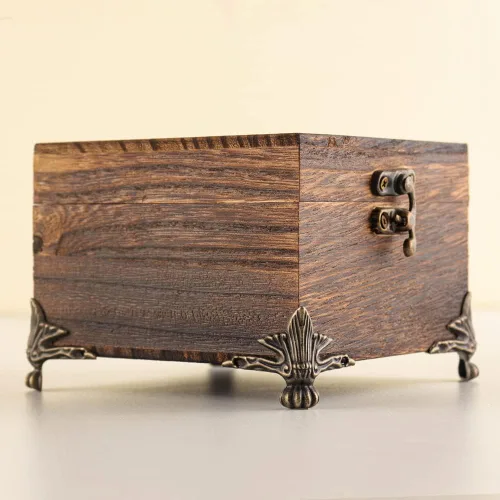 Vista 5 de 24 patas de caja de latón antiguo para cajas de madera, joyas en el pecho, esquina de almacenamiento, protector de aleación de zinc para relieve
