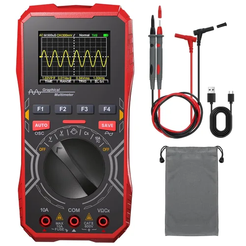 2 en 1 osciloscopio de mano multímetro de rango automático Digital Tester