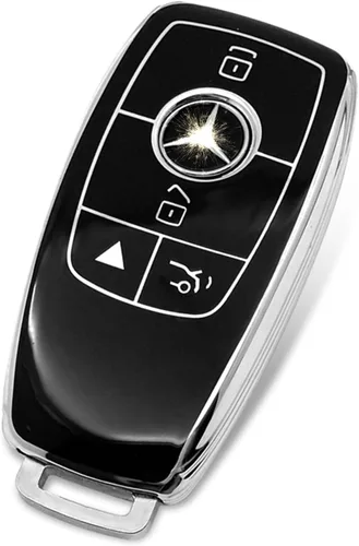 Vista 22 de Funda de llave de TPU suave avanzada es compatible con Mercedes Benz 2024-2025 E 2023-2025 SL CLE GLC 2022-2025 EQE EQS S C Series llave