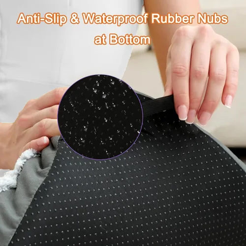 Vista 4 de POCBLUE Cama lavable de lujo para perros grandes, tapete para jaula de perro de 35 pulgadas, cómoda y esponjosa, antideslizante, para perros