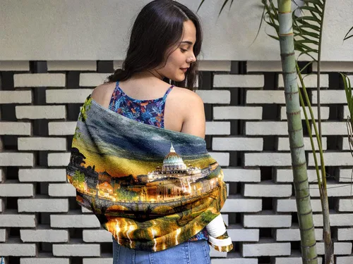 Vista 2 de Toalla de playa grande de microfibra, diseño único de Italia Roma, suave, absorbente, sin arena, de secado rápido, ideal para nadar, piscina, manta