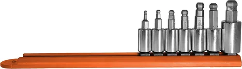 Vista 14 de Mayhew Tools 16020 Juego de brocas hexagonales métricas, cromadas, 5 piezas