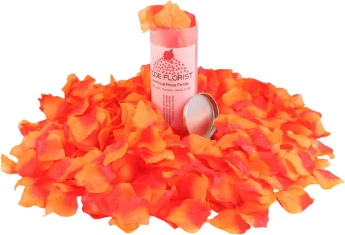 Vista 35 de CODE FLORIST 1100 pétalos de rosa de seda para el día de San Valentín, pétalos de rosa falsos para noches románticas, bodas, propuestas