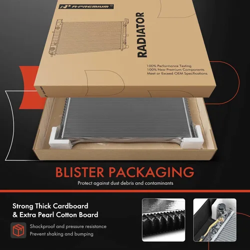 Vista 3 de A-Premium Conjunto de radiador de refrigerante del motor compatible con Ford Mustang 2005 2006 2007 2008 2009 2010 2011 2012 2013 2014, 3.7L 4.0L