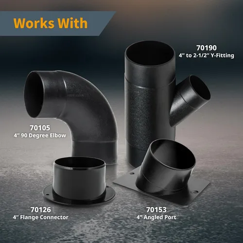 Vista 5 de POWERTEC 70112-P2 Adaptador de conexión y desconexión rápida de 4 pulgadas, paquete de 2