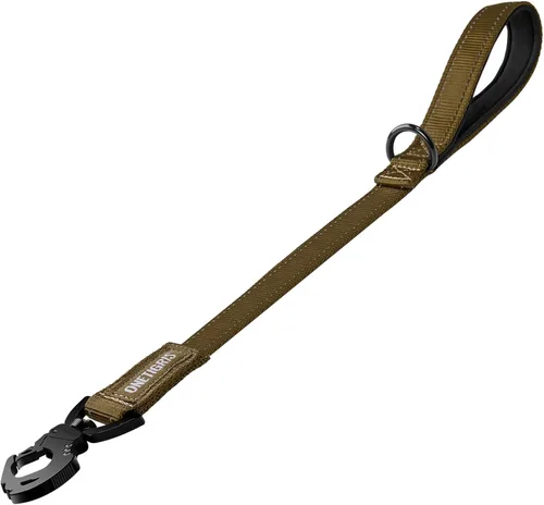 Vista 7 de OneTigris Bolt - Correa corta de tráfico para perros pequeños, medianos y grandes (negro, S)