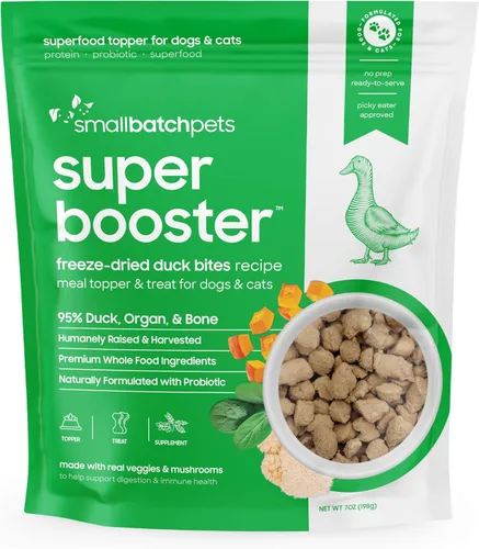 Vista 15 de smallbatch Golosinas liofilizadas para perros, aderezo de superalimento bocados de carne para perros y gatos, probióticos, ingredientes orgánicos
