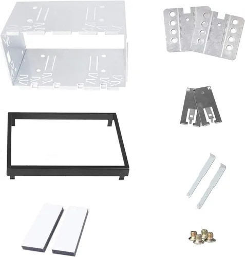 Vista 2 de Universal Doble 2 Din Reproductor de Coche Estéreo Radios Reemplazo Instalación Kit de Jaula