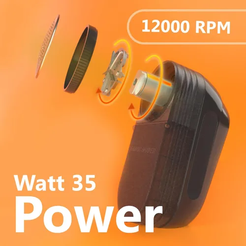 Vista 3 de Pionix Extra Power Afeitadora de Tela - Removedor Eléctrico de Pelusas de 35W para Ropa/Tapicerías/Muebles/Sofás - Velocidad de 12000 RPM
