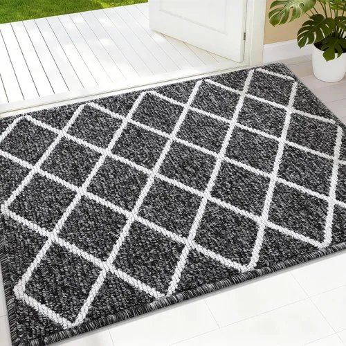 Vista 37 de Finchitty Alfombra para Puerta Interior, Resistente a la Suciedad y Absorbente, de Perfil Bajo, Antideslizante, Lavable, Alfombras de Piso
