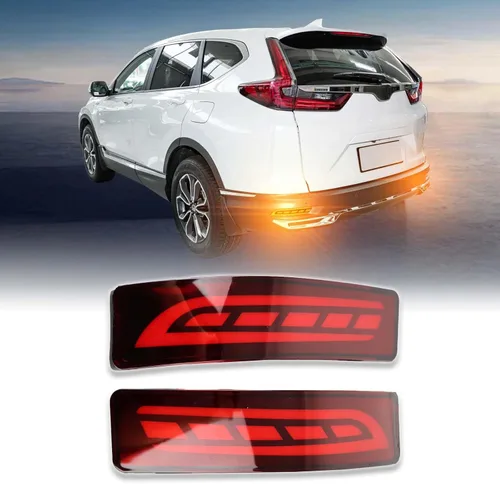 Reflectores LED rojos para parachoques trasero, luz trasera de freno antiniebla, kit de lámparas de señal de giro para Honda CRV CR-V 2020 2021 2022
