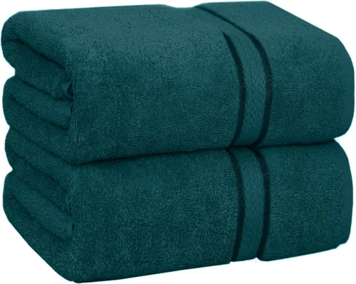 Vista 14 de Cotton Craft colección juego de 2 piezas ultra suaves, tamaño grande, 100% algodón, toalla de baño