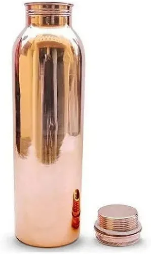 Aakrati Traveler's - Botella de agua de cobre, a prueba de fugas, ayurvédica sin juntas, 30.4 fl oz, 32 onzas
