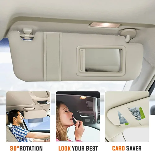 Vista 4 de Youxmoto Parasol para el lado derecho del pasajero para Toyota Camry 2007 2008 2009 2010 2011 sin techo solar color beige reemplaza 74310-06750-E0